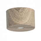 Plafonnier marron techno 1 ampoule 8 cm