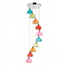 Suspension sarandon, multicolore, 10 ampoules
