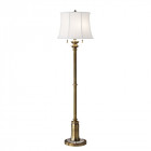 Lampadaire stateroom, laiton, avec abat-jour