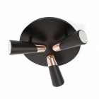 Plafonnier noir lao 3 ampoules
