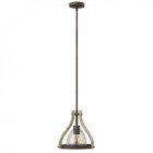 Suspension middlefield, fer et bois, 1 ampoule Suspension middlefield, fer et bois, 1 ampoule
