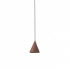 Suspension cuir marron fada