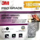 3m - disques abrasifs cubitron 734u - lot de 10 (multi-trous ) 180