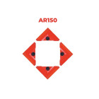 Jeu de 4 coins roulants acier 600kg dimensions utiles 132x132x180mm ar150 stockman
