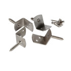 4 équerres de fixation inox pour treillis