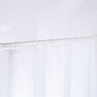 tringle de rideau de douche télescopique 110-185 cm blanc 55201