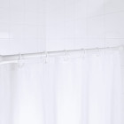 tringle de rideau de douche télescopique 110-245 cm blanc 55301