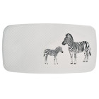 Tapis de bain zebra 38x72 cm blanc et noir
