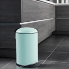 Hailo poubelle à pédale topdesign taille m 13 l menthe mat 0516-780