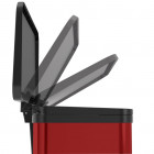 Hailo poubelle à pédale oko uno plus taille m 17 l rouge 0619-240