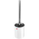 Hailo ensemble de brosse et porte-brosse toilette blanc 0833-820