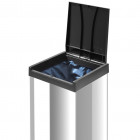 Hailo poubelle big-box touch taille xl 52 l acier inoxydable 0860-101