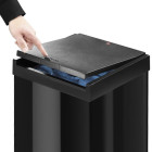 Hailo poubelle big-box touch taille xxl 71 l noir 0880-401