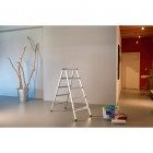 Hailo escabeau double-face l90 2x5 marches 110 cm aluminium 8655-001