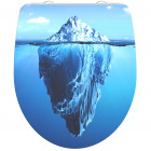 Siège de toilette duroplast avec fermeture en douceur iceberg