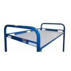 Desserte 2 plateaux tôle avec rebords ajourés 1000 x 600 mm 200 kg - 880008991