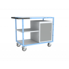 Servante établi équipée demi plateau tôle + 1 bloc porte 250 kg - 880707104