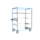 Servante multi-niveaux avec 3 étagères plateau tôle galva 1200 x 800 mm 500 kg - 880725264