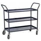 Servante 3 plateaux tôle avec rebord 935 x 435 mm 200 kg - 880005285