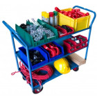 Servante 3 plateaux tôle avec rebord 935 x 435 mm 400 kg - 880000555