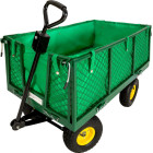 Chariot charrette de jardin main 550 kg outils jardinage helloshop26 0208004