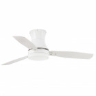 Ventilateur de plafond avec lumière blanc tonsay 2 ampoules