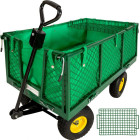 Chariot charrette de jardin main 550 kg outils jardinage avec plateau helloshop26 0208005