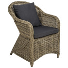 Fauteuil de jardin meuble luxe marron naturel