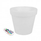 V-tac vt-7808 pot de fleurs jardinières led 3w rgb batterie rechargeable et télécommande ip54 - sku 40211