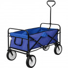 Chariot de jardin pliable 80 kg outils jardinage - Couleur au choix