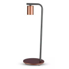 V-TAC VT-7412 Lampe de table design couleur bronze avec support 1xE27