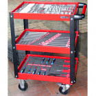 Ks tools chariot à outils d'atelier ecoline 68 x 42,5 x 85cm 890.0001