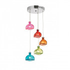 Suspension sarandon, multicolore, 5 ampoules
