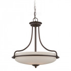 Suspension griffin, bronze palladien et verre Suspension griffin, bronze palladien et verre