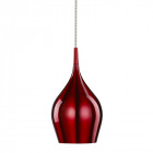 Suspension rouge 12 cm vibrant, en aluminium