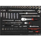 Servante 6 tiroirs + 200 outils de maintenance indus. SAM OUTILLAGE modules mousse - 416-200M