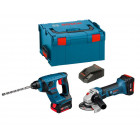 Kit perforateur GBH 18 V-LI + meuleuse GWS 18 V-Li Bosch (2 batteries 3,0 Ah + chargeur + L-Boxx 238)