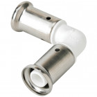 Coude 90° égal pvdf blanc multicouche à sertir be ø32x3.0