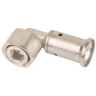 Coude 90° écrou libre laiton multicouche à sertir th ou be ø16x2.0-1/2