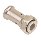 Raccord droit écrou libre laiton multicouche à sertir be ø32x3.0-1''1/4