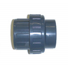 Raccord union en PVC 3 pièces - Femelle à coller / Femelle à coller - Diamètre 32 mm