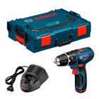 Perceuse-visseuse à percussion GSB 10,8-2-li + batterie 1,5 Ah + al1130cv + L-Boxx 102 Bosch