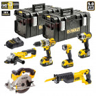Kit 6 outils électroportatifs DCK653P3+ 3 batteries 5,0 + chargeur + 2 x ds300 DeWalt