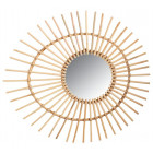 Miroir en rotin oeuf