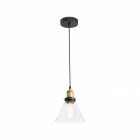 Suspension transparent liz 1 ampoule h144 cm
