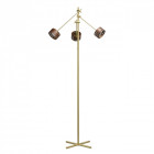 Lampadaire doré megapolis 3 ampoules 152 cm
