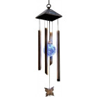 Carillon avec lampe solaire papillon