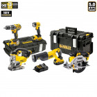 Kit 5 outils électroportatifs XP594P3 + 3 batteries 5,0 Ah + chargeur + coffrets DeWalt