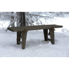 Banc en pin gris