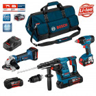 Kit perforateur, meuleuse angulaire, visseuse à chocs RSB3618XM2 Bosch (4 batteries + chargeur + sac de transport)